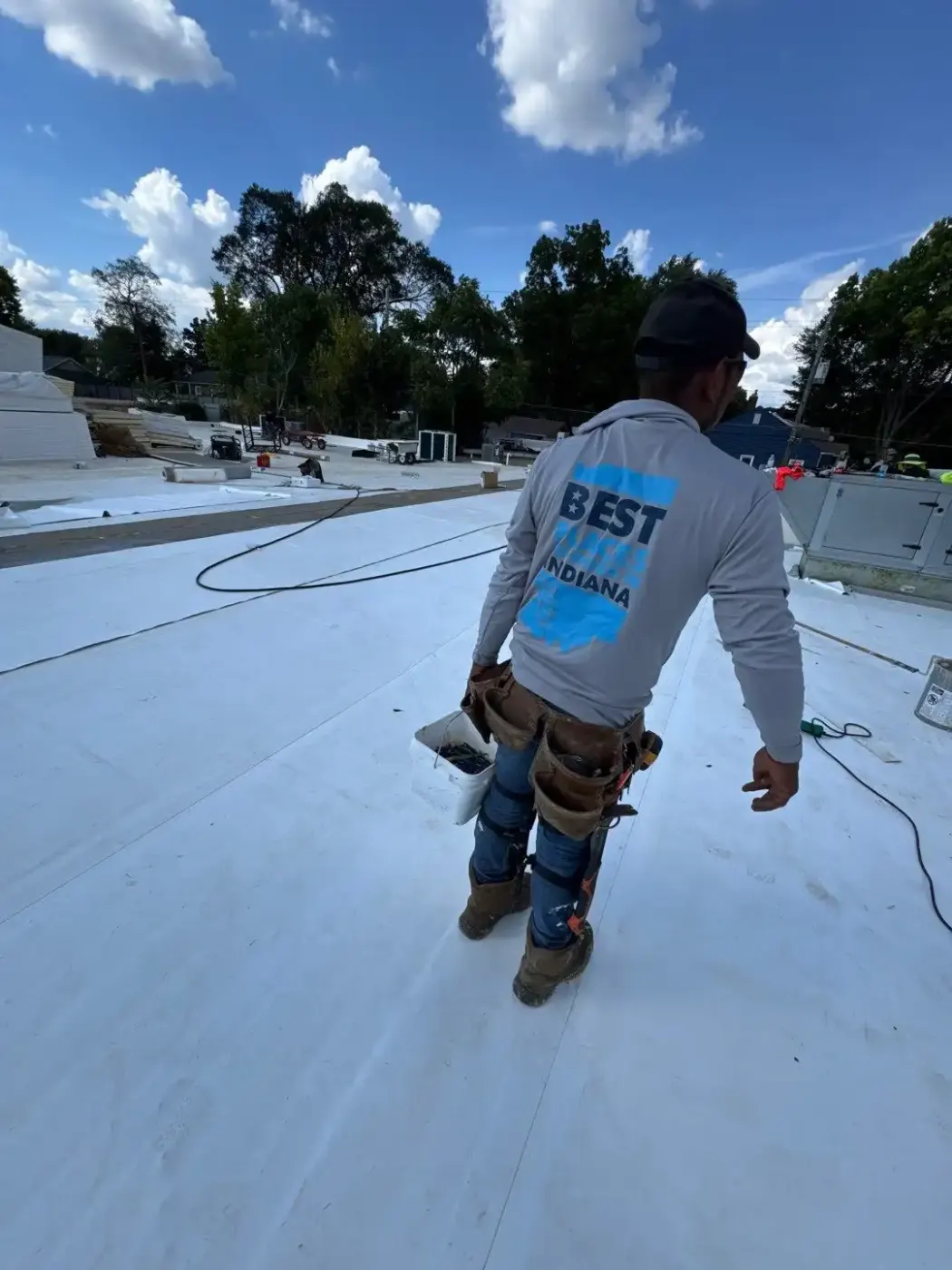 Flashing and seam work in Greenfield